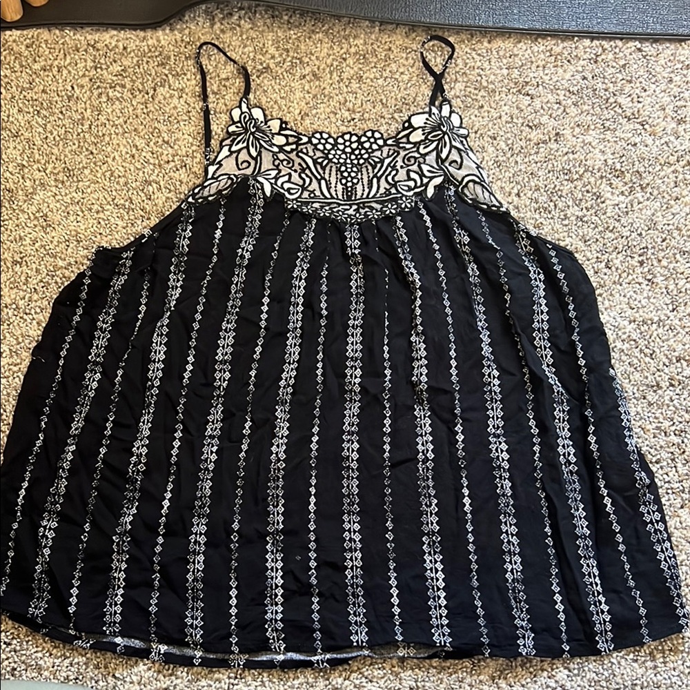 Black and White Women's Top